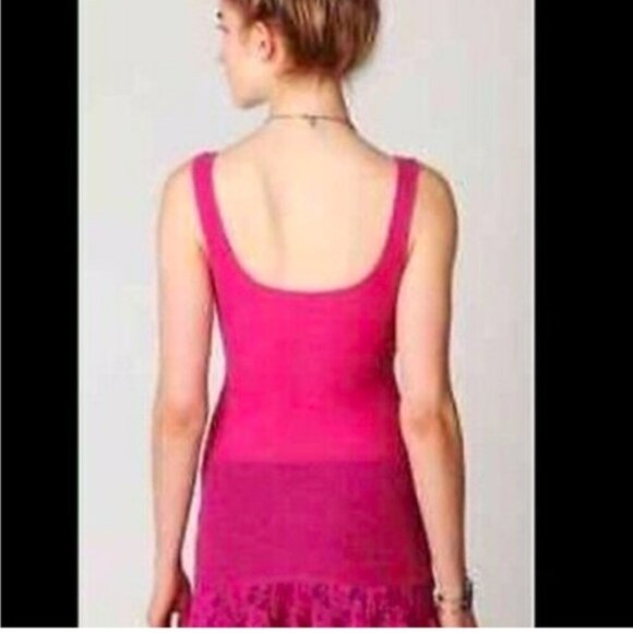 Free people pink wool sweater tank tunic XS - Picture 2 of 9